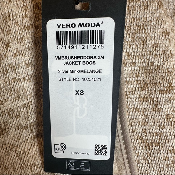 Vero Moda Cream Trench Coat - Picture 6 of 8